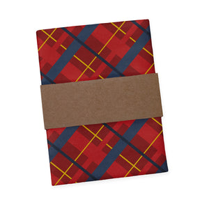 Finestra Plaid Pocket Square - Packaging - Knotty Tie Co.