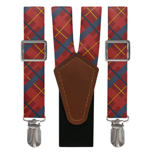 Finestra Plaid Suspenders - Main View - Knotty Tie Co.