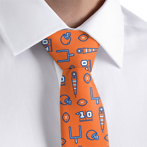 First Down Football Necktie 2 Dress Shirt - Knotty Tie Co.