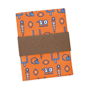 First Down Football Pocket Square 8 Packaging - Knotty Tie Co.