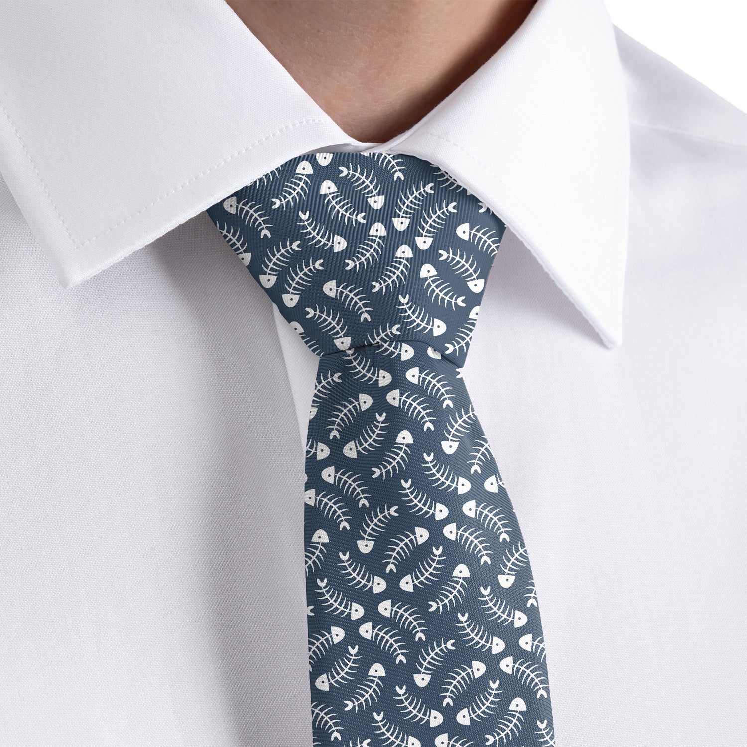 Fishbone Necktie - Dress Shirt - Knotty Tie Co.