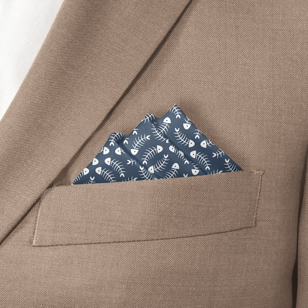 Fishbone Pocket Square - Stairs Fold - Knotty Tie Co.