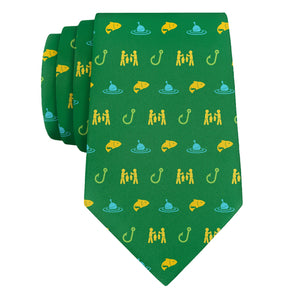 Fishing With Friends Necktie - Rolled - Knotty Tie Co.