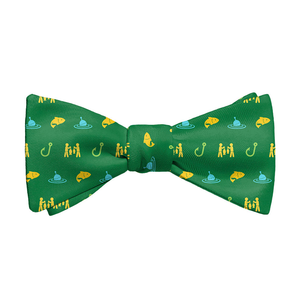 Fishing With Friends Bow Tie - Adult Standard Self-Tie 14-18" - Knotty Tie Co.