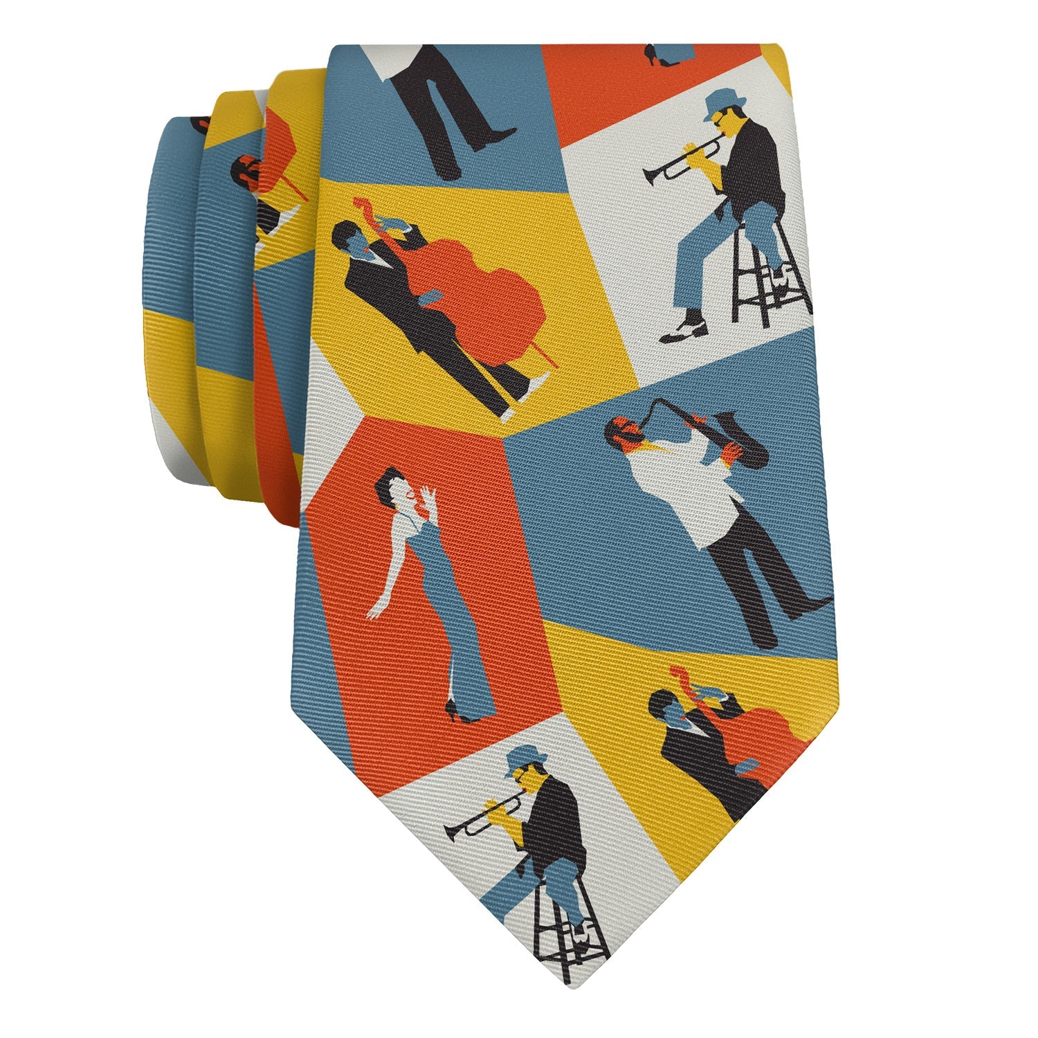Five Points Jazz Necktie - Rolled - Knotty Tie Co.