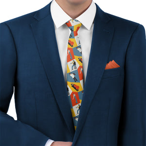 Five Points Jazz Necktie - Matching Pocket Square - Knotty Tie Co.