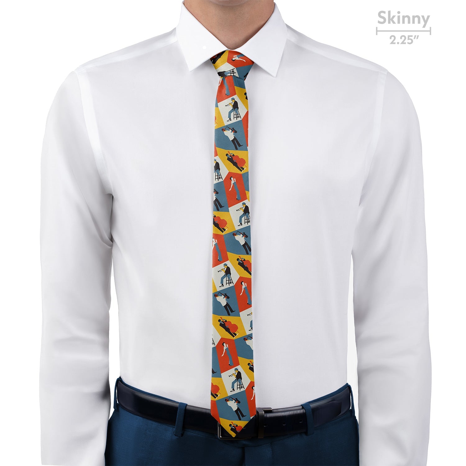 Five Points Jazz Necktie - Skinny - Knotty Tie Co.