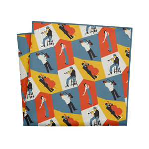 Five Points Jazz Pocket Square - 12" Square - Knotty Tie Co.