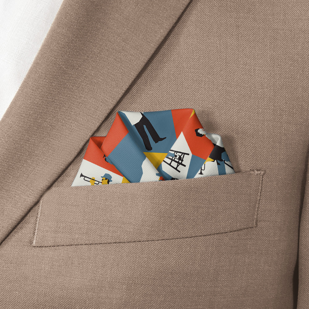 Five Points Jazz Pocket Square - Scalloped Fold - Knotty Tie Co.