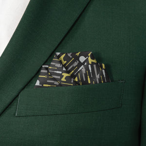 Fix-It Tools Pocket Square - Scalloped Fold - Knotty Tie Co.