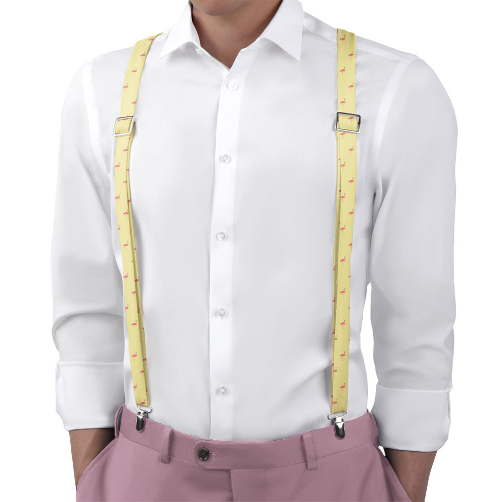 Flamingos Suspenders - Main View - Knotty Tie Co.