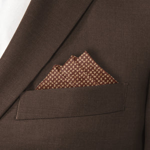 Fleck Pocket Square - Stairs Fold - Knotty Tie Co.