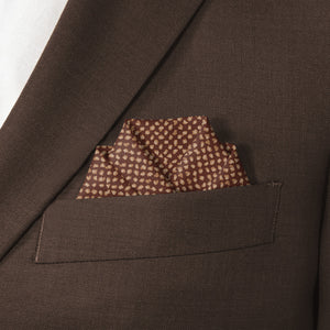 Fleck Pocket Square - Scalloped Fold - Knotty Tie Co.