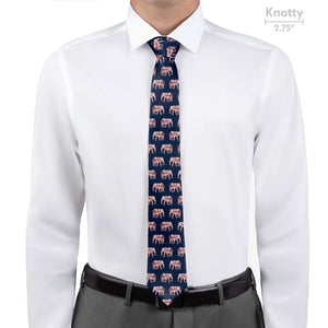 Floral Elephants Necktie - Knotty - Knotty Tie Co.