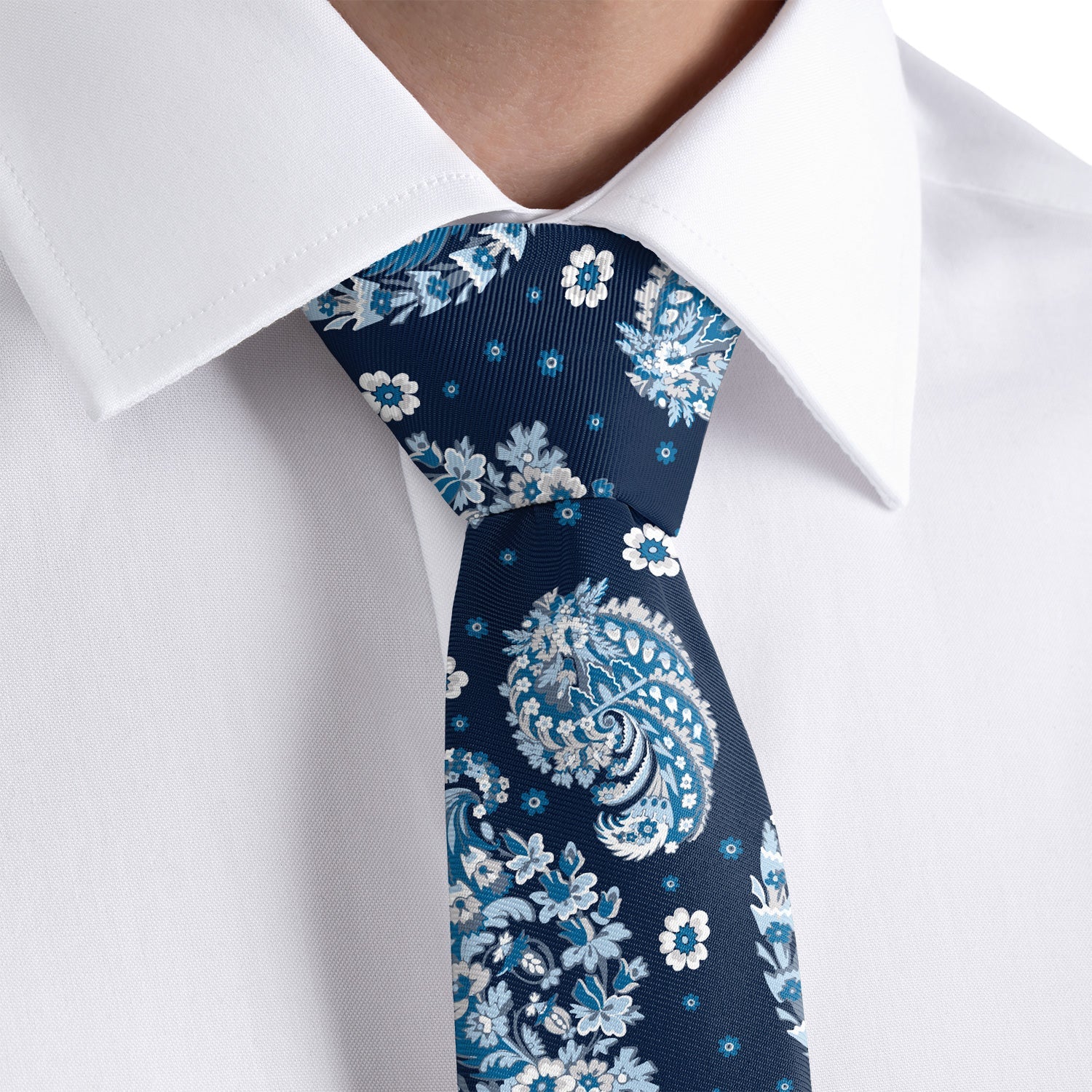 Floral Paisley Necktie - Dress Shirt - Knotty Tie Co.