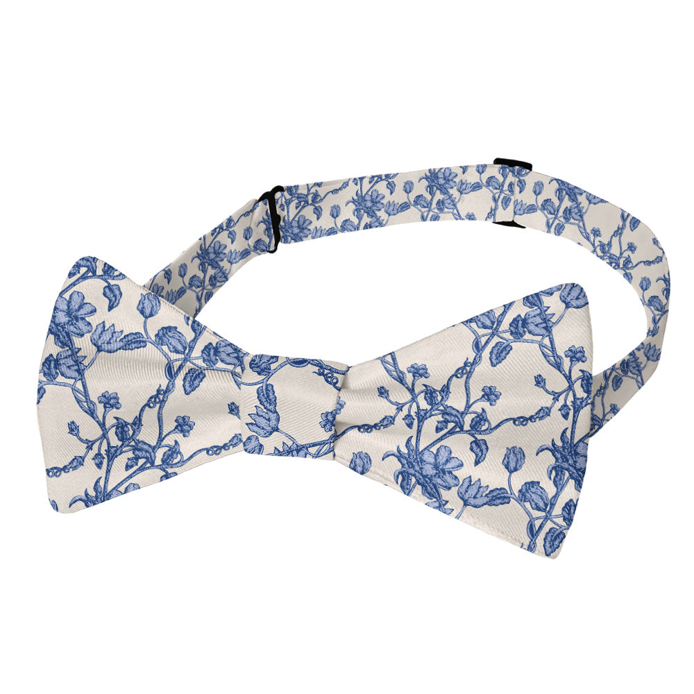 Floral Toile Bow Tie - Adult Standard Self-Tie 14-18" - Knotty Tie Co.