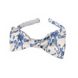 Floral Toile Bow Tie - Baby Pre-Tied 9.5-12.5" - Knotty Tie Co.