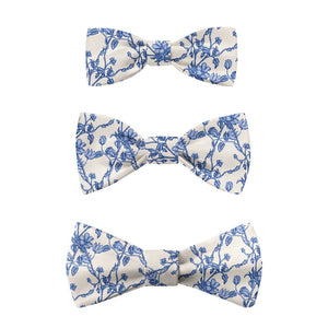 Floral Toile Bow Tie - Kids Pre-Tied 9.5-12.5" - Knotty Tie Co.