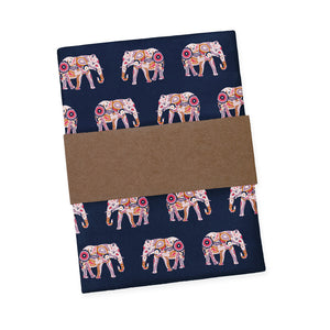 Floral Elephants Pocket Square - Packaging - Knotty Tie Co.