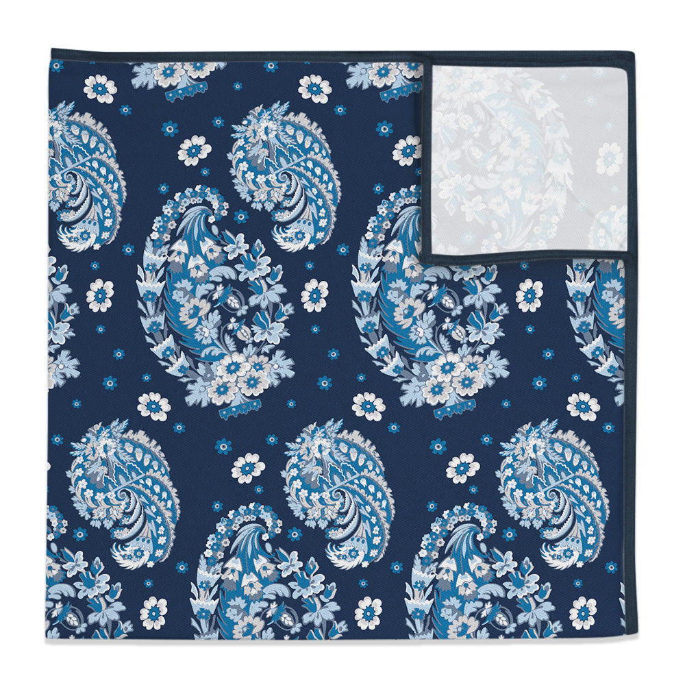 Floral Paisley Pocket Square - 12" Square - Knotty Tie Co.