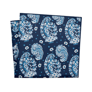 Floral Paisley Pocket Square - 12" Square - Knotty Tie Co.