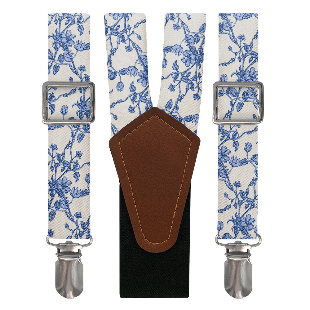 Floral Toile Suspenders - Main View - Knotty Tie Co.