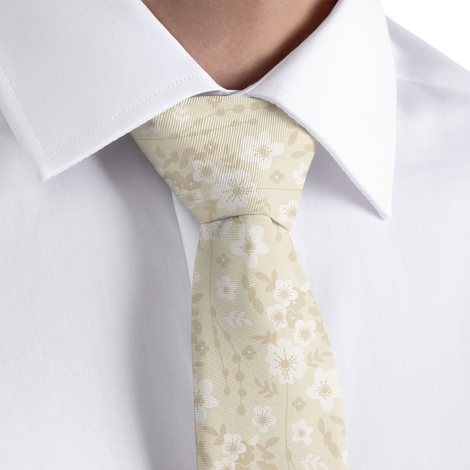 Flowy Floral Necktie - Dress Shirt - Knotty Tie Co.