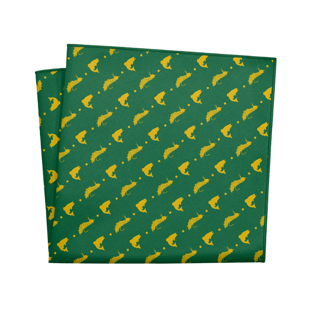 Fly Fishing Pocket Square - 12" Square - Knotty Tie Co.