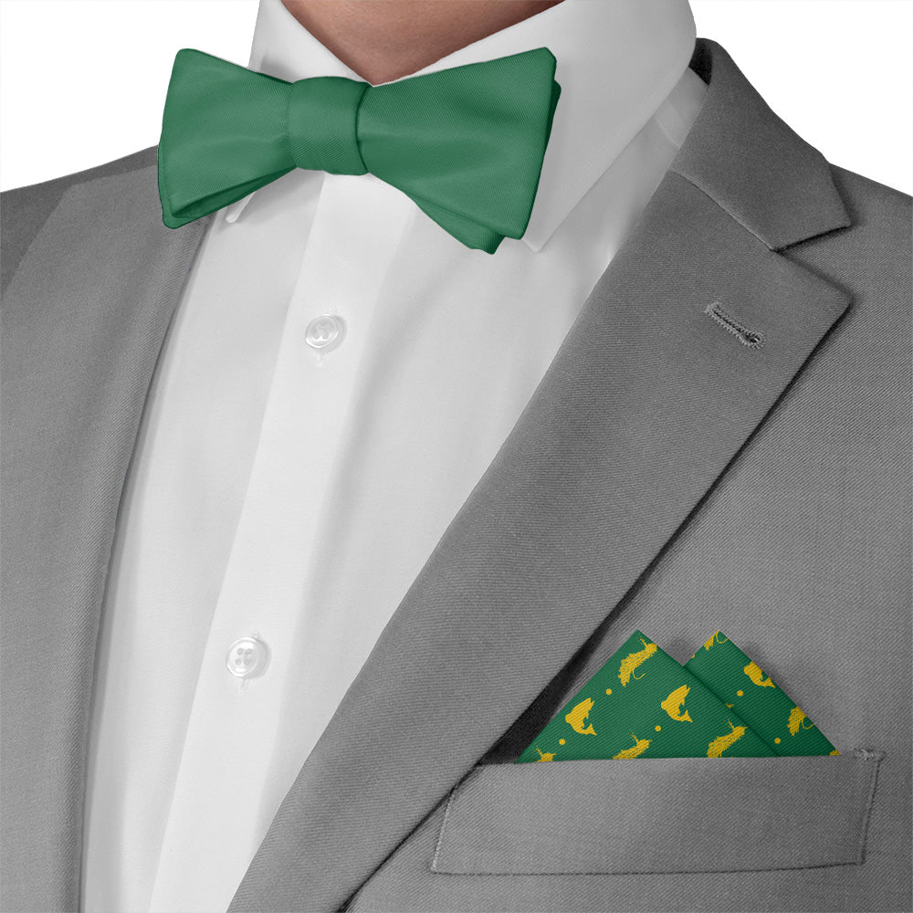 Fly Fishing Pocket Square - Matching Bow Tie - Knotty Tie Co.