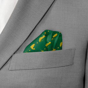 Fly Fishing Pocket Square - Wave Fold - Knotty Tie Co.