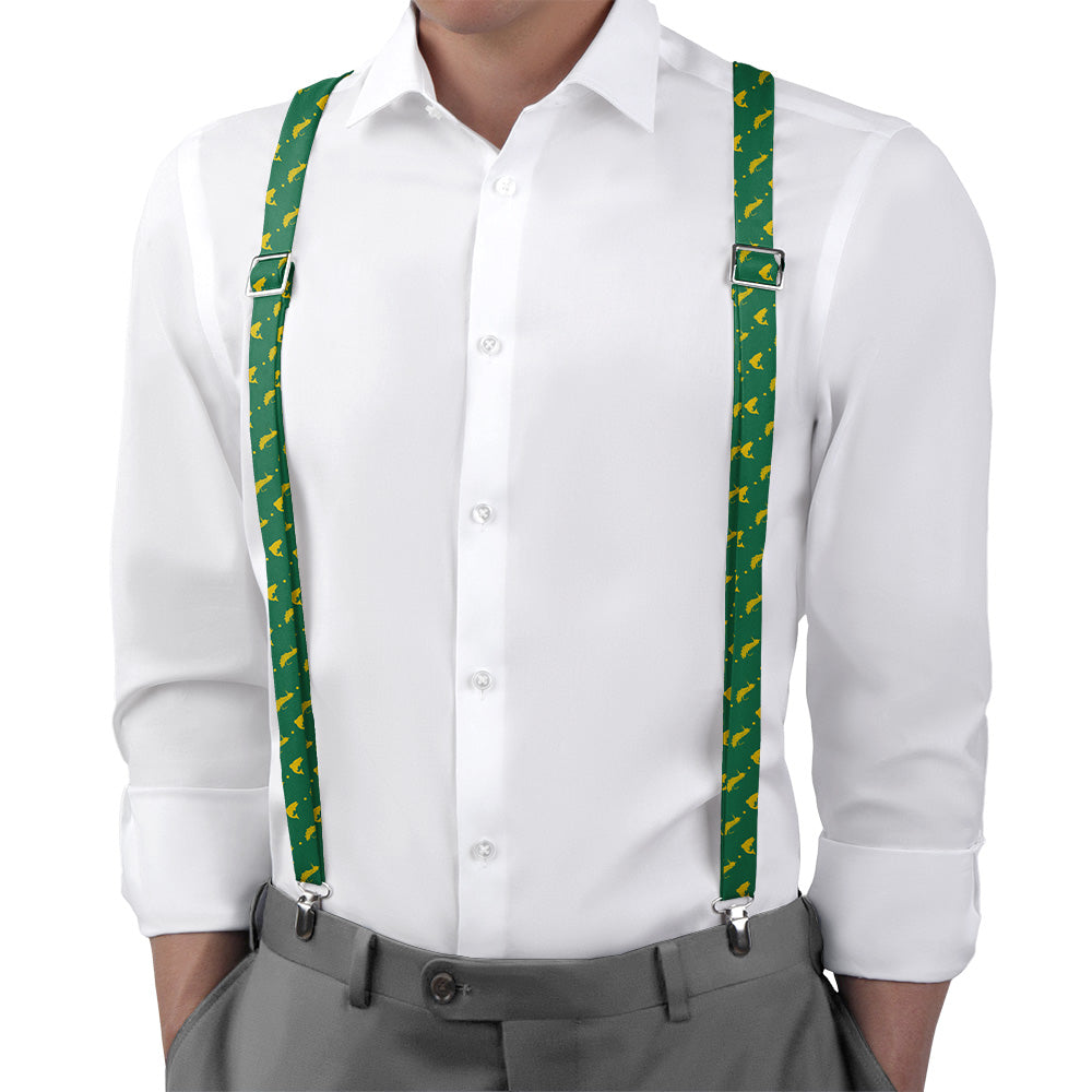 Fly Fishing Suspenders - Main View - Knotty Tie Co.