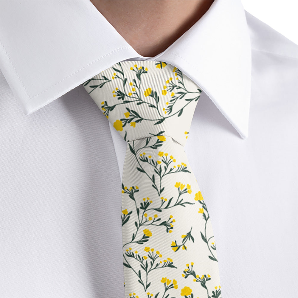 Folksy Floral Necktie