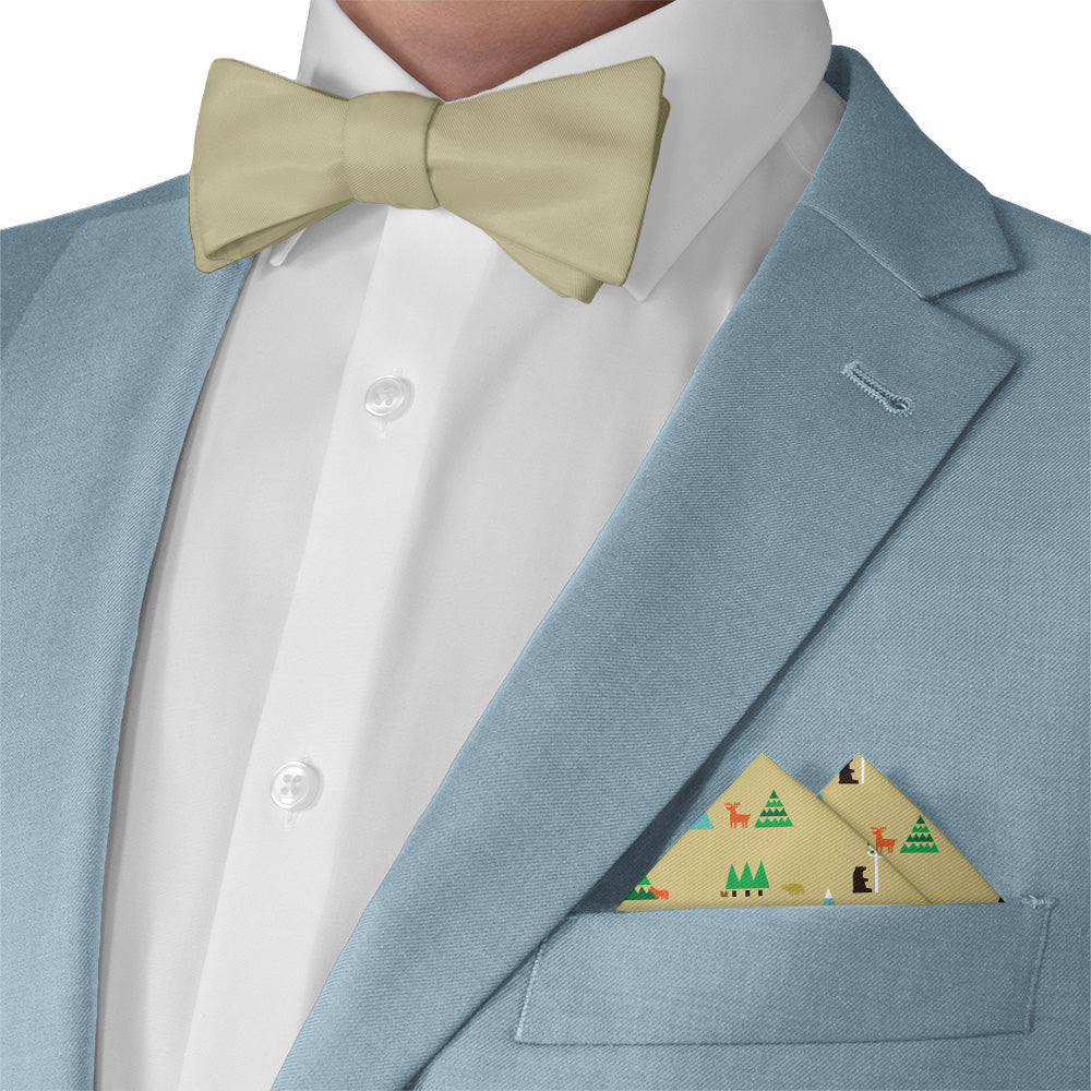 Forest Pocket Square - Matching Bow Tie - Knotty Tie Co.