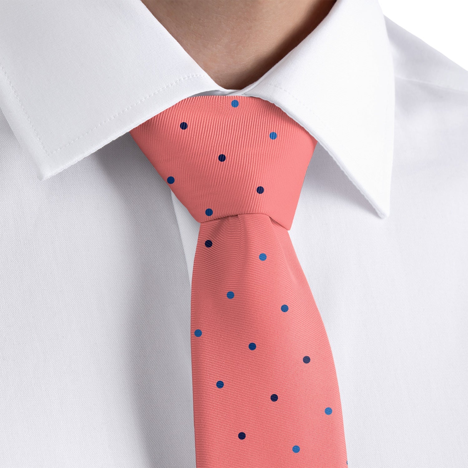 Four Color Denver Dots Necktie - Rolled - Knotty Tie Co.