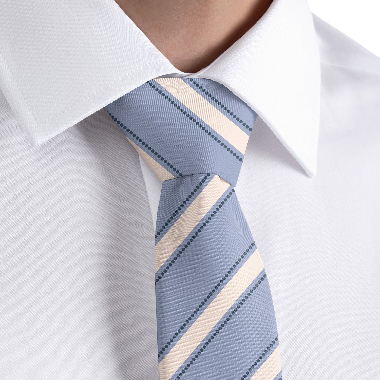 Fox Stripe Necktie - Rolled - Knotty Tie Co.