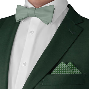 Foxtooth Pocket Square - Matching Bow Tie - Knotty Tie Co.