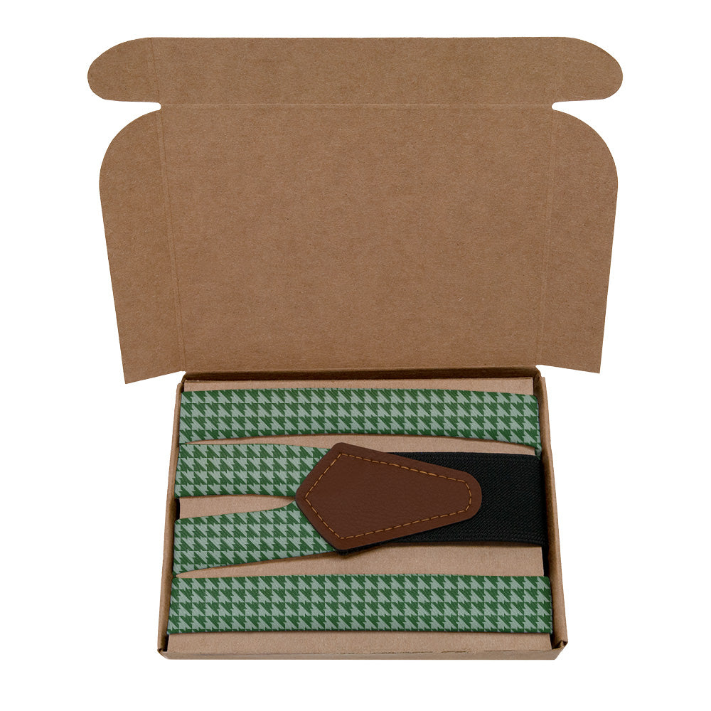 Foxtooth Suspenders - Kraft Gift Box Packaging - Knotty Tie Co.