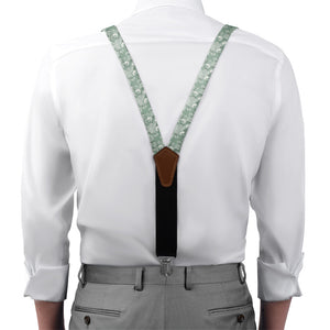 Francis Floral Suspenders - On Model Front View - Knotty Tie Co.