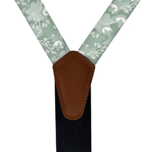 Francis Floral Suspenders - Vegan Leather Y-Back - Knotty Tie Co.