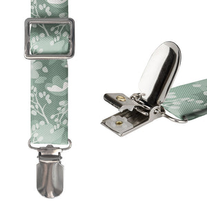 Francis Floral Suspenders - Hardware and Strap - Knotty Tie Co.