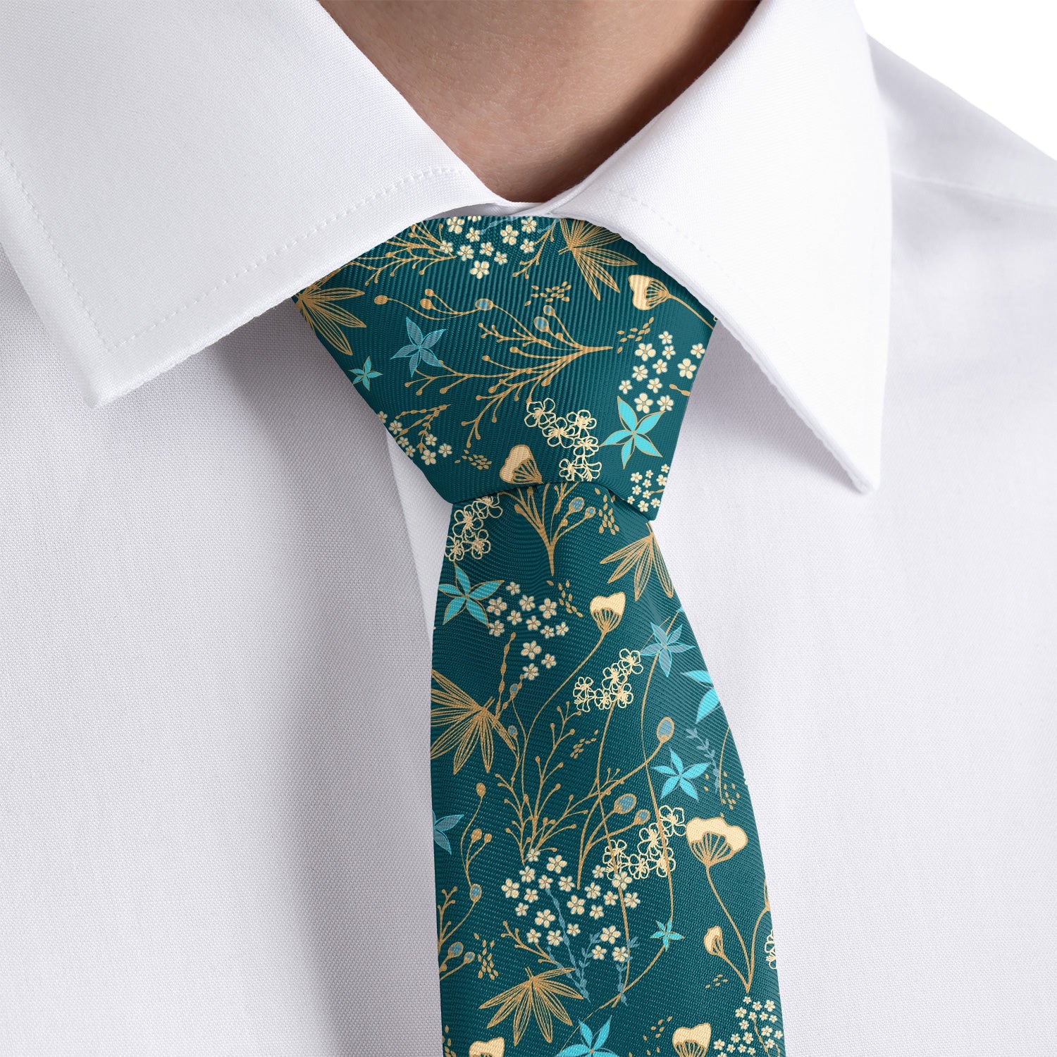 Frankie Floral Necktie - Dress Shirt - Knotty Tie Co.