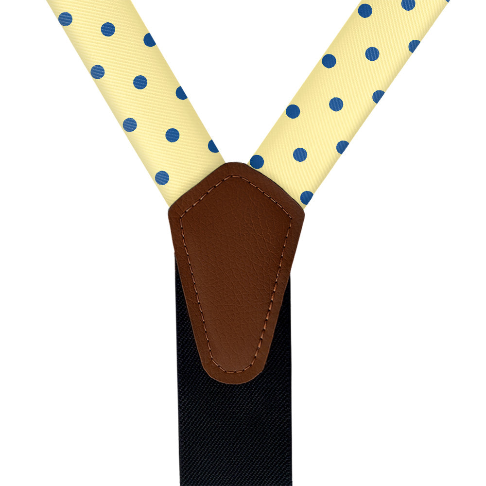 Franklin Dots Suspenders - Vegan Leather Y-Back - Knotty Tie Co.