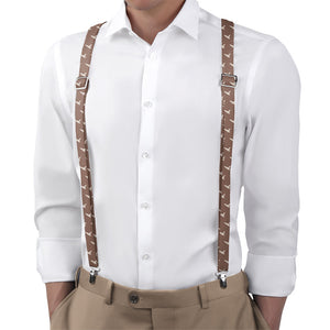 Free Bird Suspenders - On Model Back View - Knotty Tie Co.