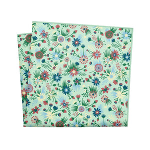 Freesia Floral Pocket Square - 12" Square - Knotty Tie Co.