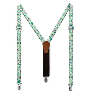 Freesia Floral Suspenders - Full Front View - Knotty Tie Co.