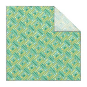 Fresh Pow Pocket Square - Printed - Knotty Tie Co.