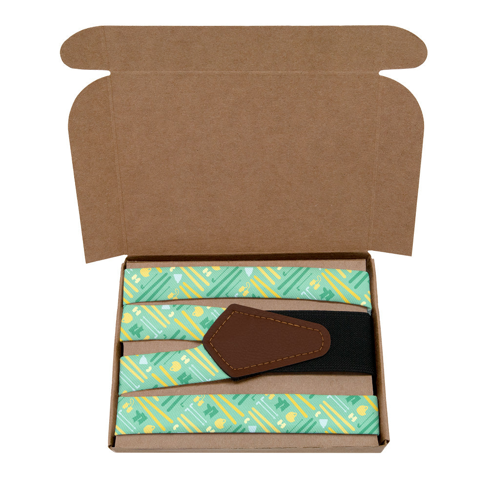 Fresh Pow Suspenders - Kraft Gift Box Packaging - Knotty Tie Co.