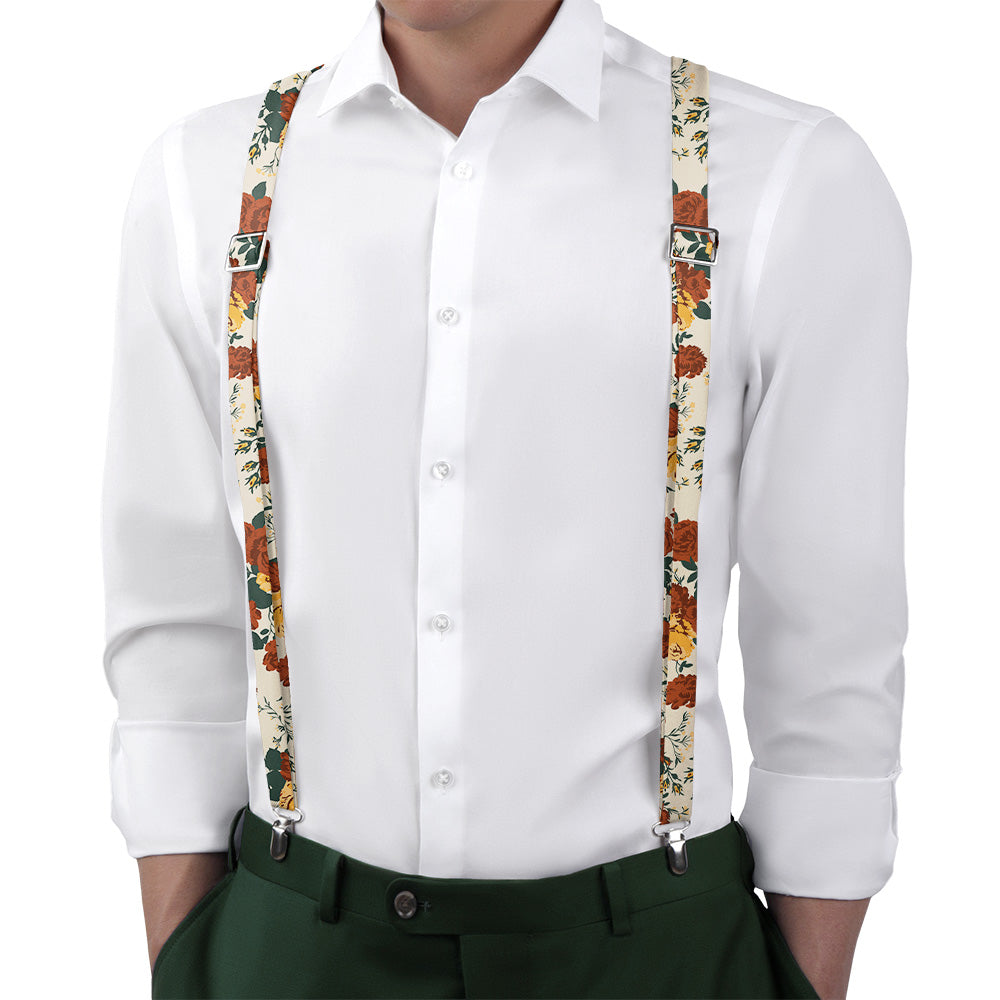 Full Bloom Floral Suspenders