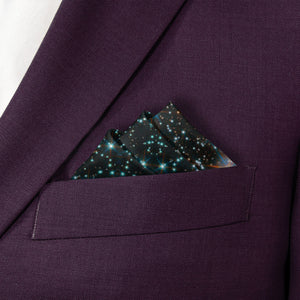 Galaxy Pocket Square - Stairs Fold - Knotty Tie Co.