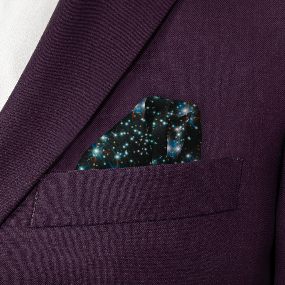 Galaxy Pocket Square - Wave Fold - Knotty Tie Co.